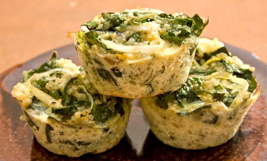Маффины с сыром и шпинатом