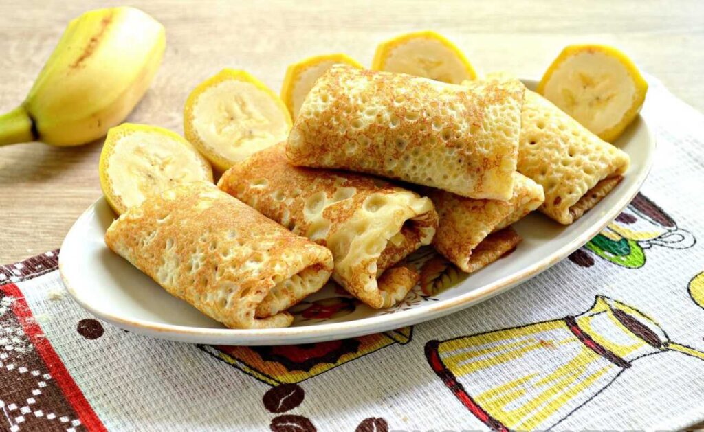 Блинчики с фруктовой начинкой