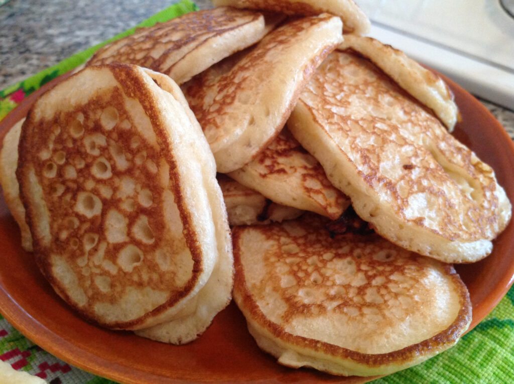 Очень пышные оладьи на цельнозерновой муке. Лучший рецепт!