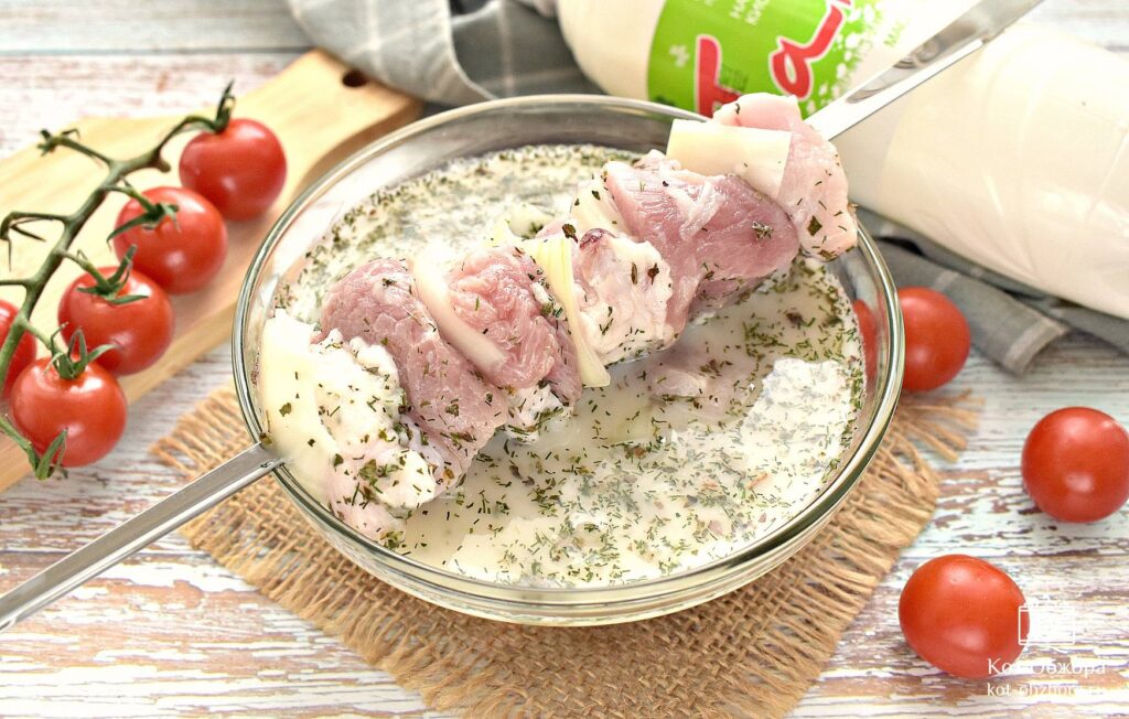 Шашлык в мятно-йогуртовом маринаде: нежность и свежесть в каждом кусочке