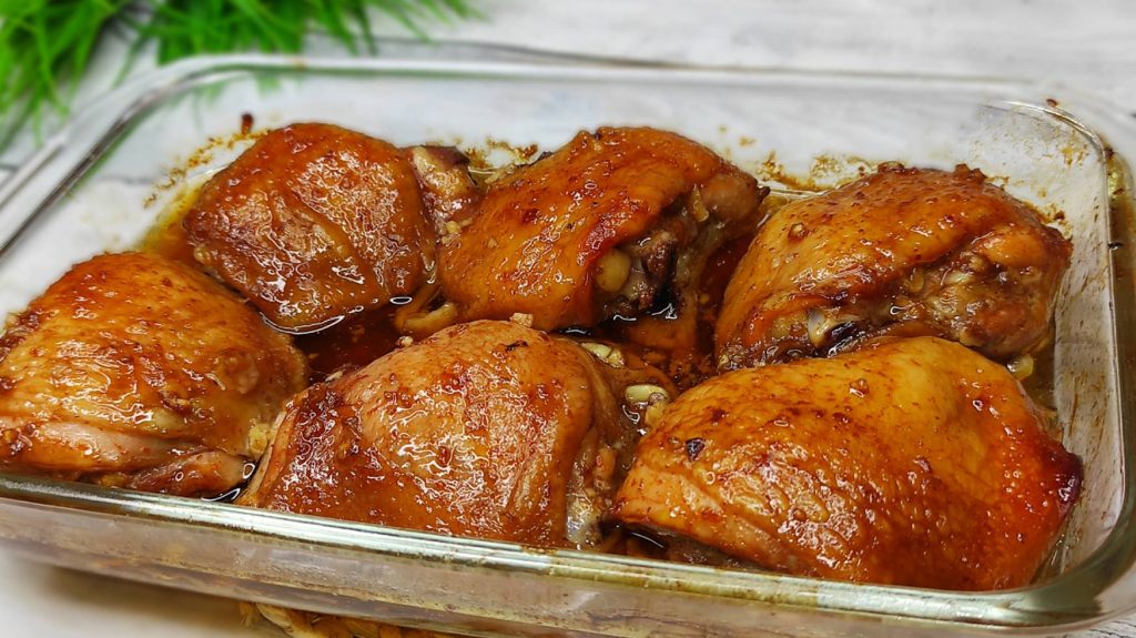 Курица в соевом соусе в духовке