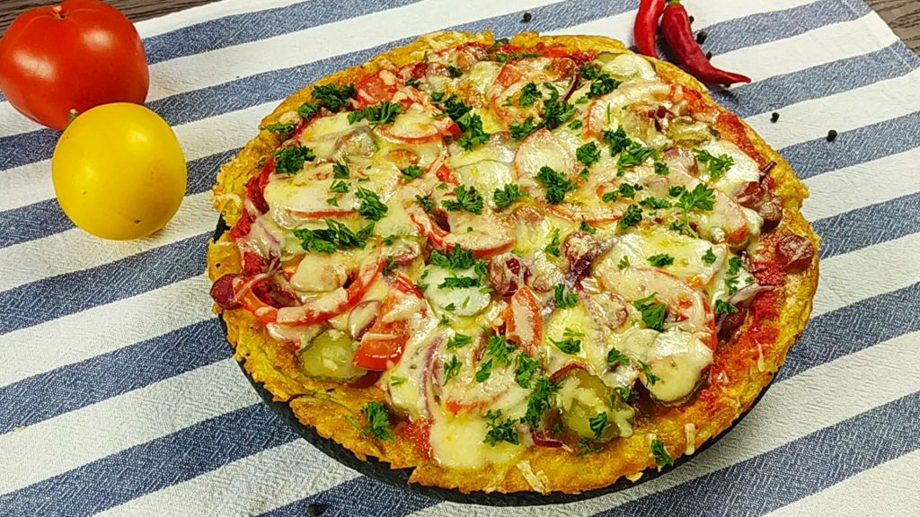 Пицца из картошки на сковороде