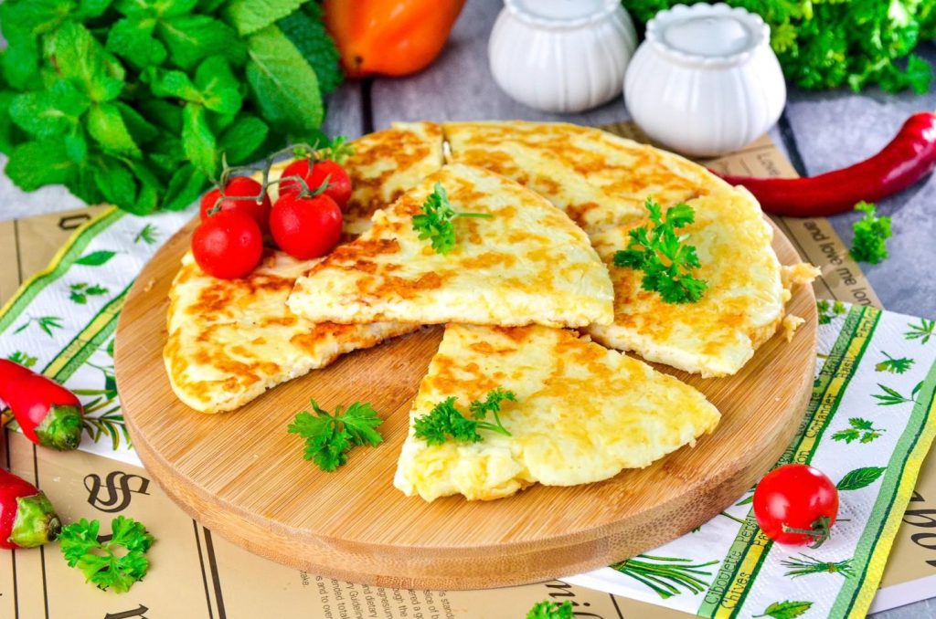 ПП хачапури с творогом на сковороде