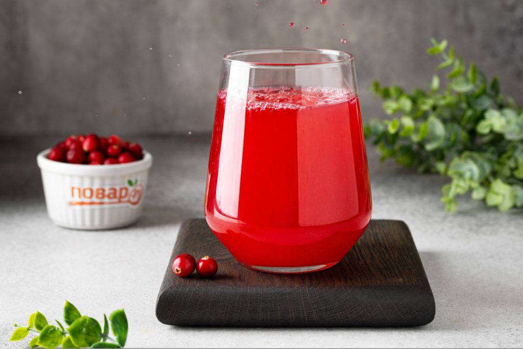 Домашний клюквенный морс