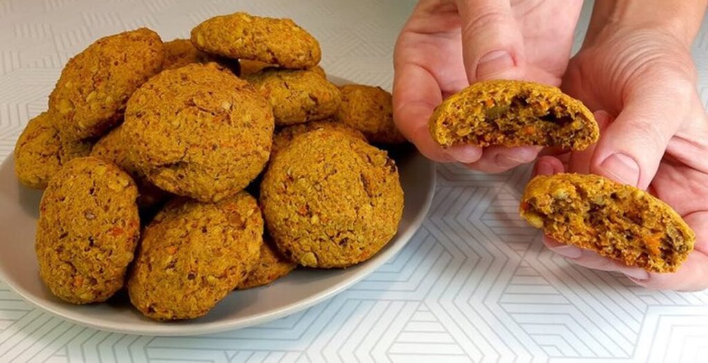 Постное морковное печенье