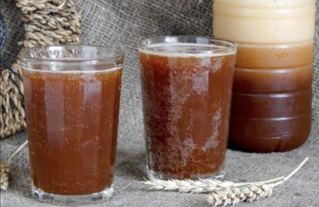 Домашний квас из ржаной муки