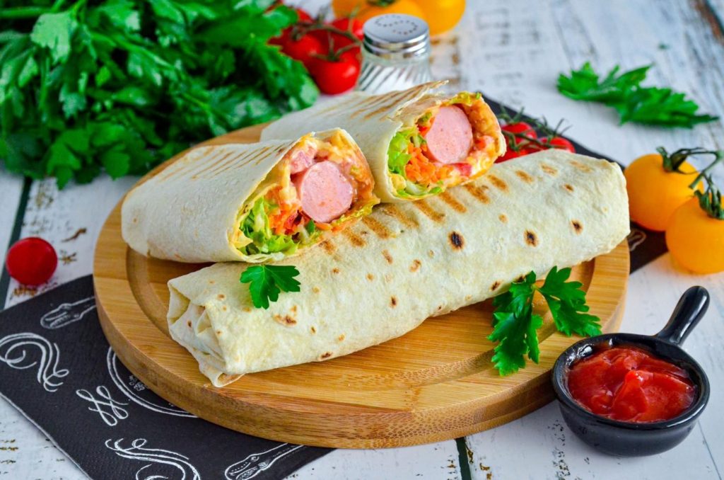 Хот-дог в лаваше